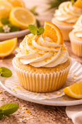 Orange Cream Cupcake